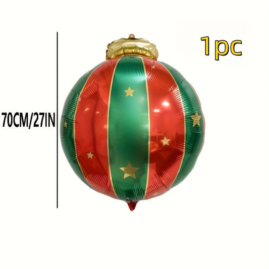 10pcs Large Christmas Hanging Ball Aluminum Foil Balloon