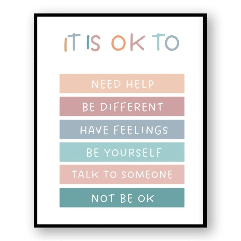Inspirational Wall Decor Poster 8x10 - Motivate and Uplift Yourself