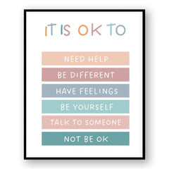 Inspirational Wall Decor Poster 8x10 - Motivate and Uplift Yourself