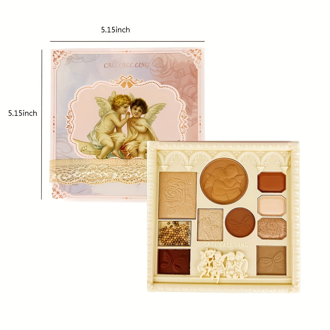 Embossed Angel Eyeshadow Palette Matte & Pearly Finish