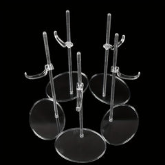 5pcs Transparent Doll Stand Display Holder For 11''-18'' Dolls