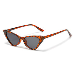Vintage Narrow Cat Eye Sunglasses For Women Clout Goggles Plastic Frame