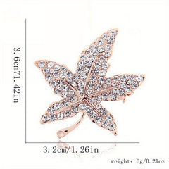 Maple Leaf Crown Brooch Men's Clothing Accessory