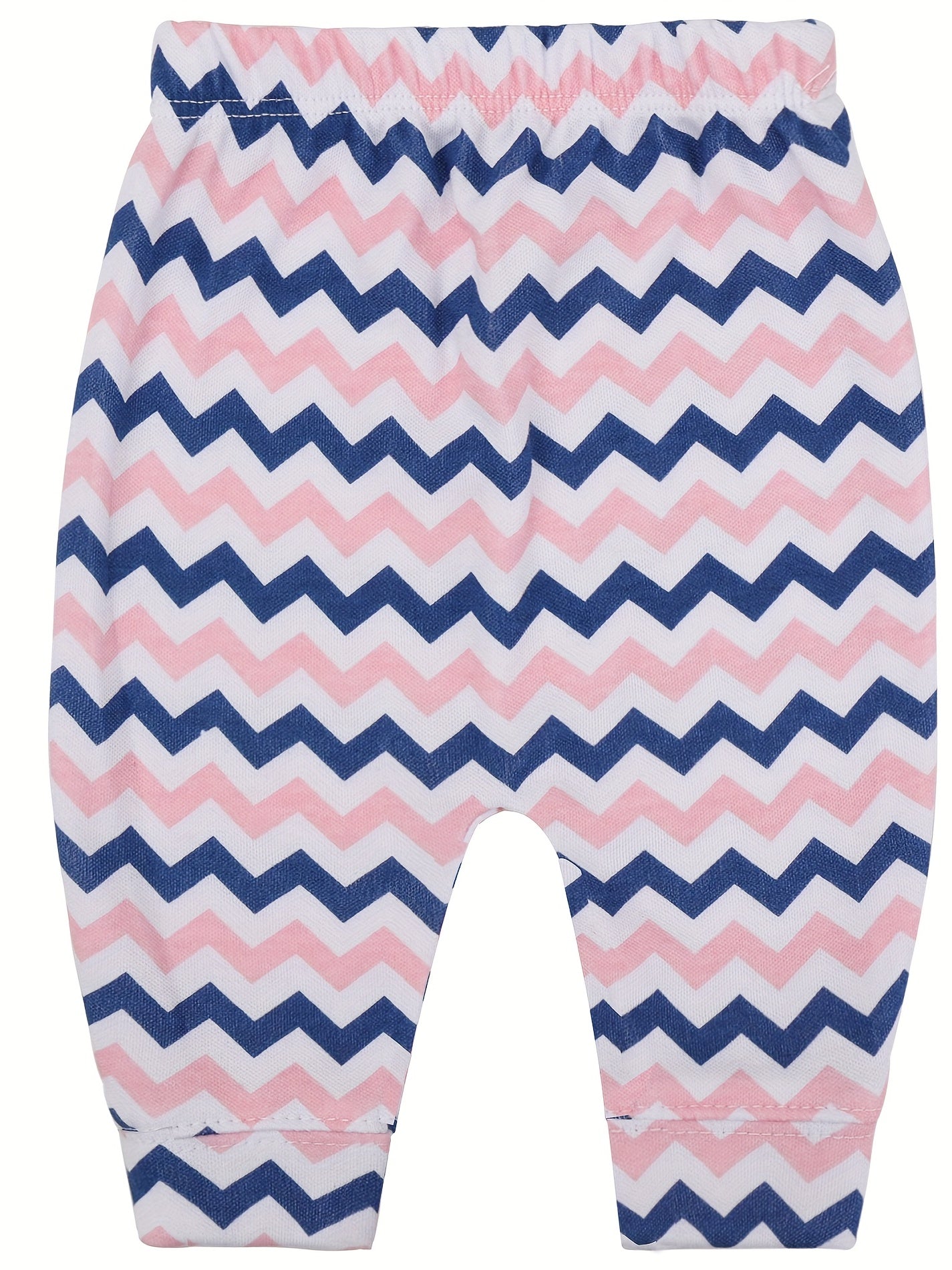 2 Pcs Comfy 100% Cotton Pants For Baby Girls 3-6 Months