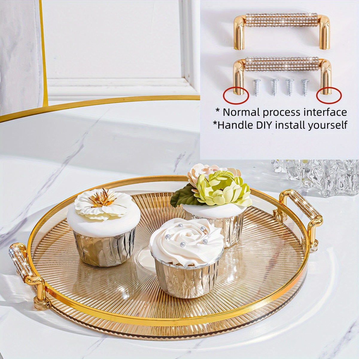 Decorative Snack Tray Cup Tray Coffee Cup Tray
