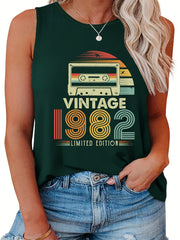  Women's Graphic Print Tank Top
