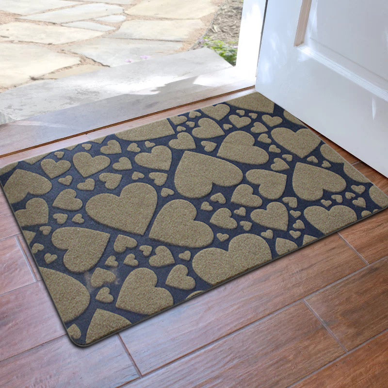 Printed Entryway Rug Decorative Front Door Mat Anti-slip Floor Mat 38x14 inches