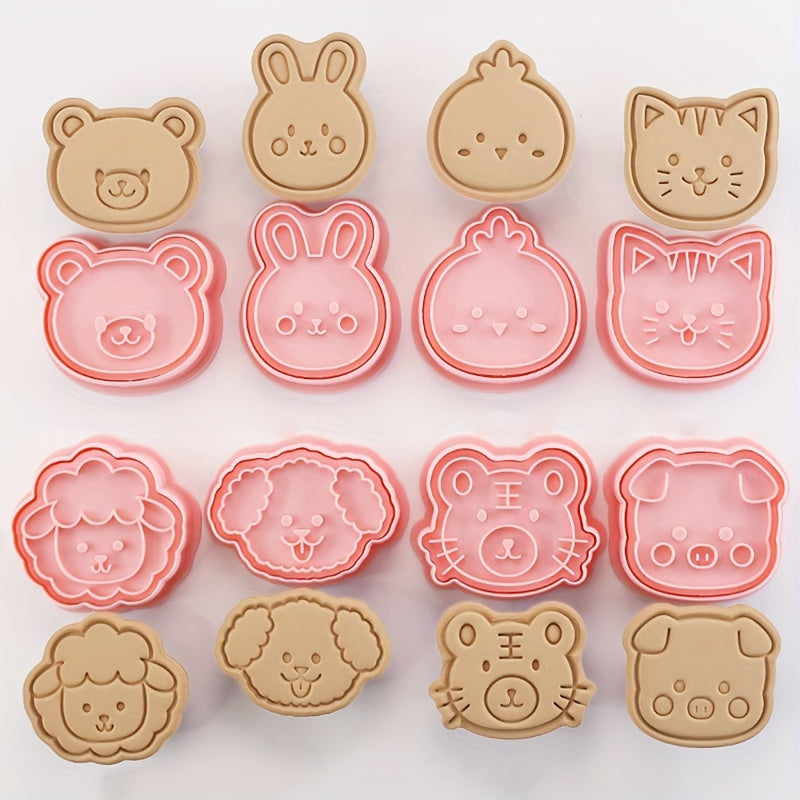 8pcs Mini Dog Mold Cookie Cutters Pastry Baking Accessories