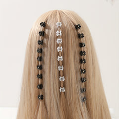 100pcs Mini Hair Claw Flower Shape Braid Hair Clip Accessories