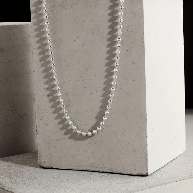 Daughter Titanium Steel Ball Chain Y2K Necklace