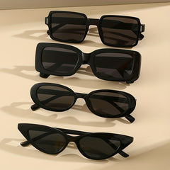 4 Pairs UV400 Sunglasses for Women Men Summer Beach Travel