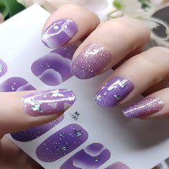 Butterfly Nail Art Stickers Self Adhesive Full Wrap Gel Nail Strips