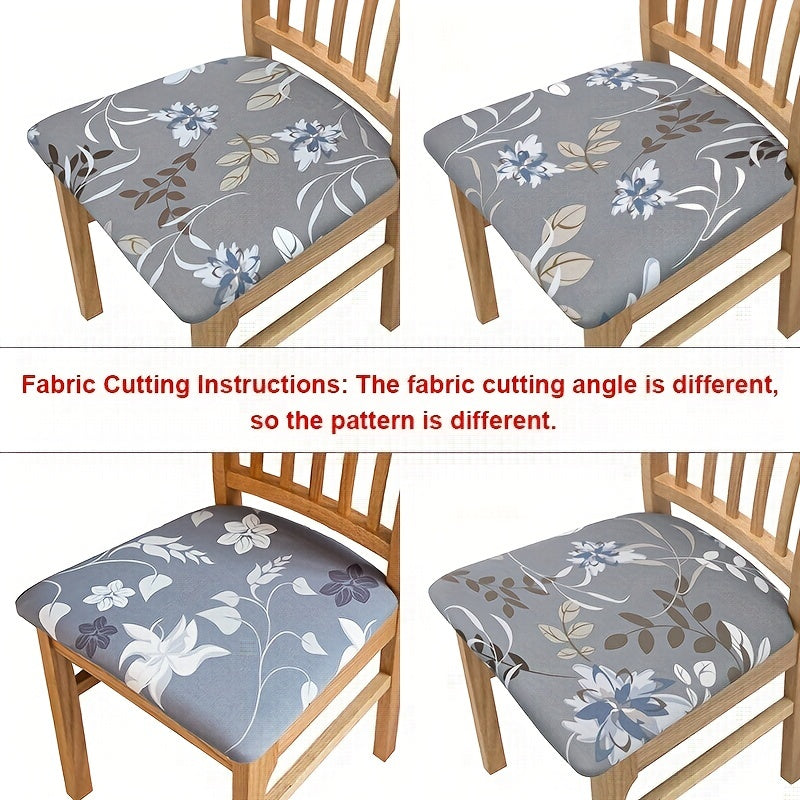 Stretchy Removable Dining Chair Seat Covers Washable Slipcover