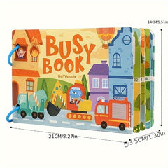 Animal Numbers & Letters Toy Book for 3-6 Years Old