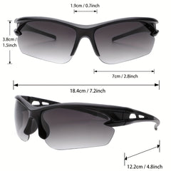 Y2K Wrap Around Sports Sunglasses Unisex Outdoor Shield Glasses UV400