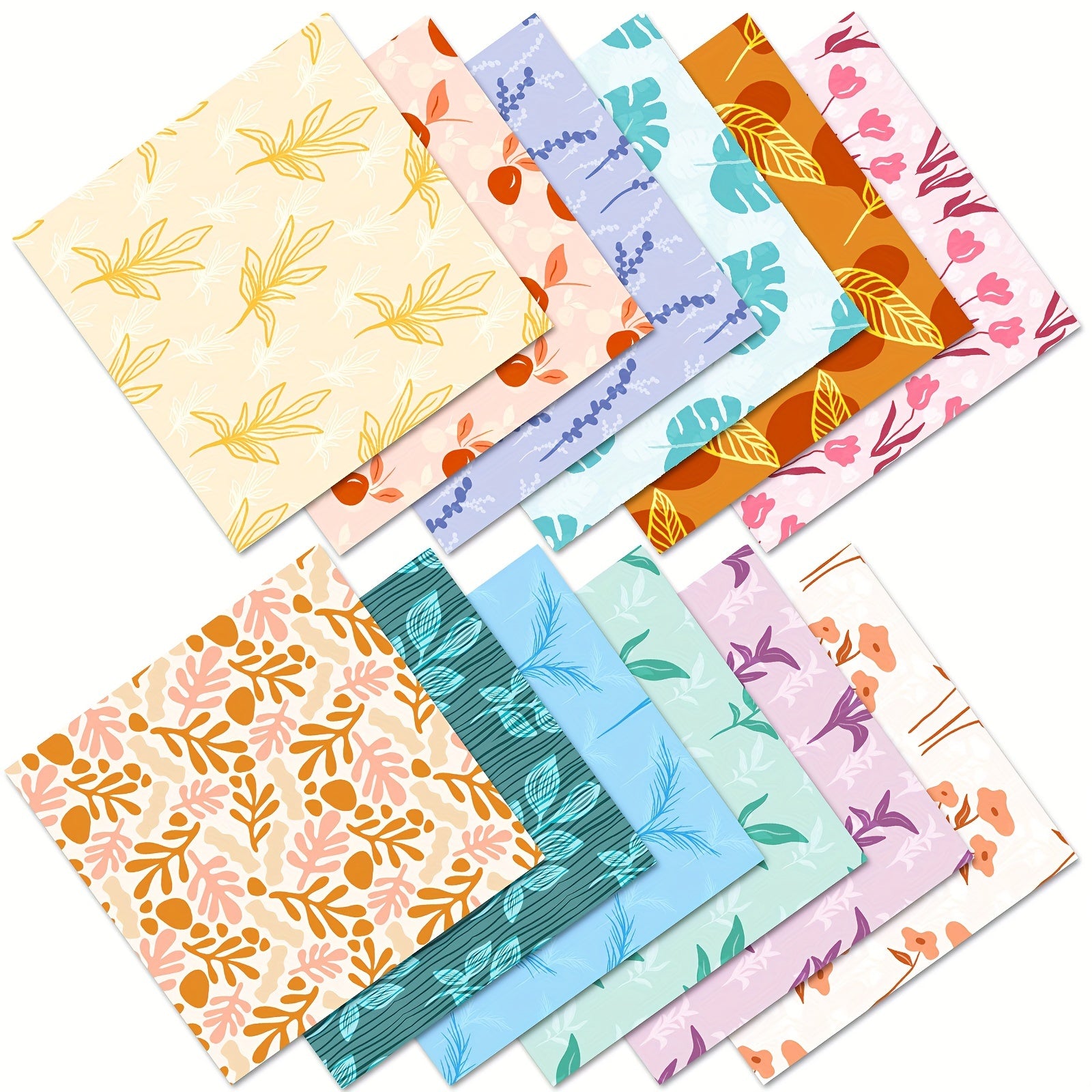 Bohemian Plant Series Paper Set for DIY Scrapbook Album Art Card