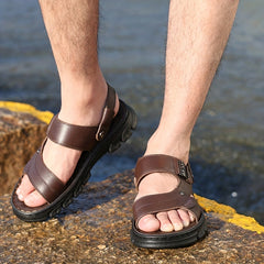Men's Durable Non Slip Hiking Sandals - Comfy Outdoor Beach Water Shoes