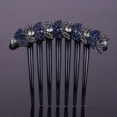 Wheat Shape Rhinestone Hair Comb Insert Hair Headdress