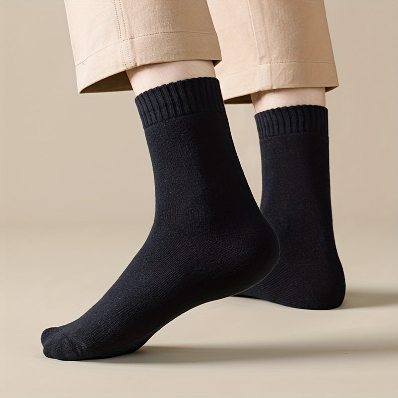 Casual Plus Velvet Thick Warm Cotton Mid-calf Socks