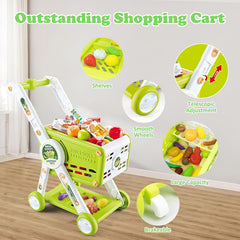 Red Play Shopping Cart Toy for Dolls