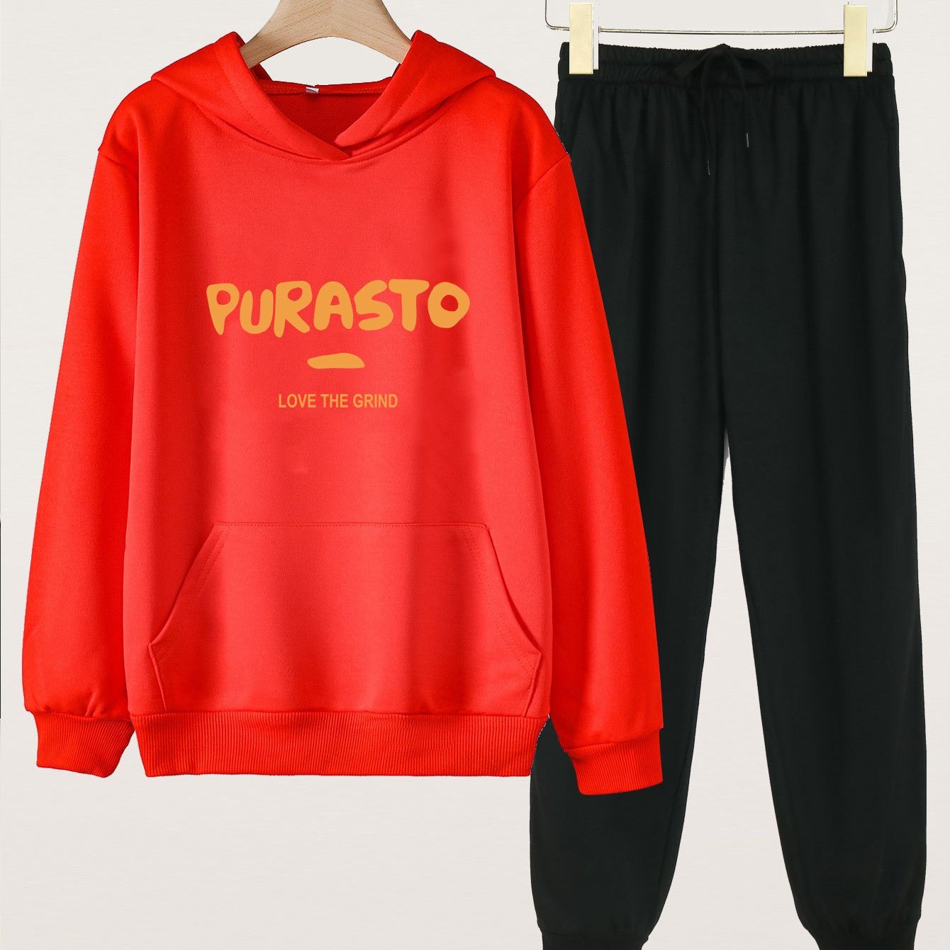 Girls Long Sleeve Hoodie & Sweatpants 2pcs Set - Spring/Autumn