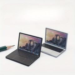 1:12 Scale Foldable Laptop Model Realistic Toy for Dollhouse Decor