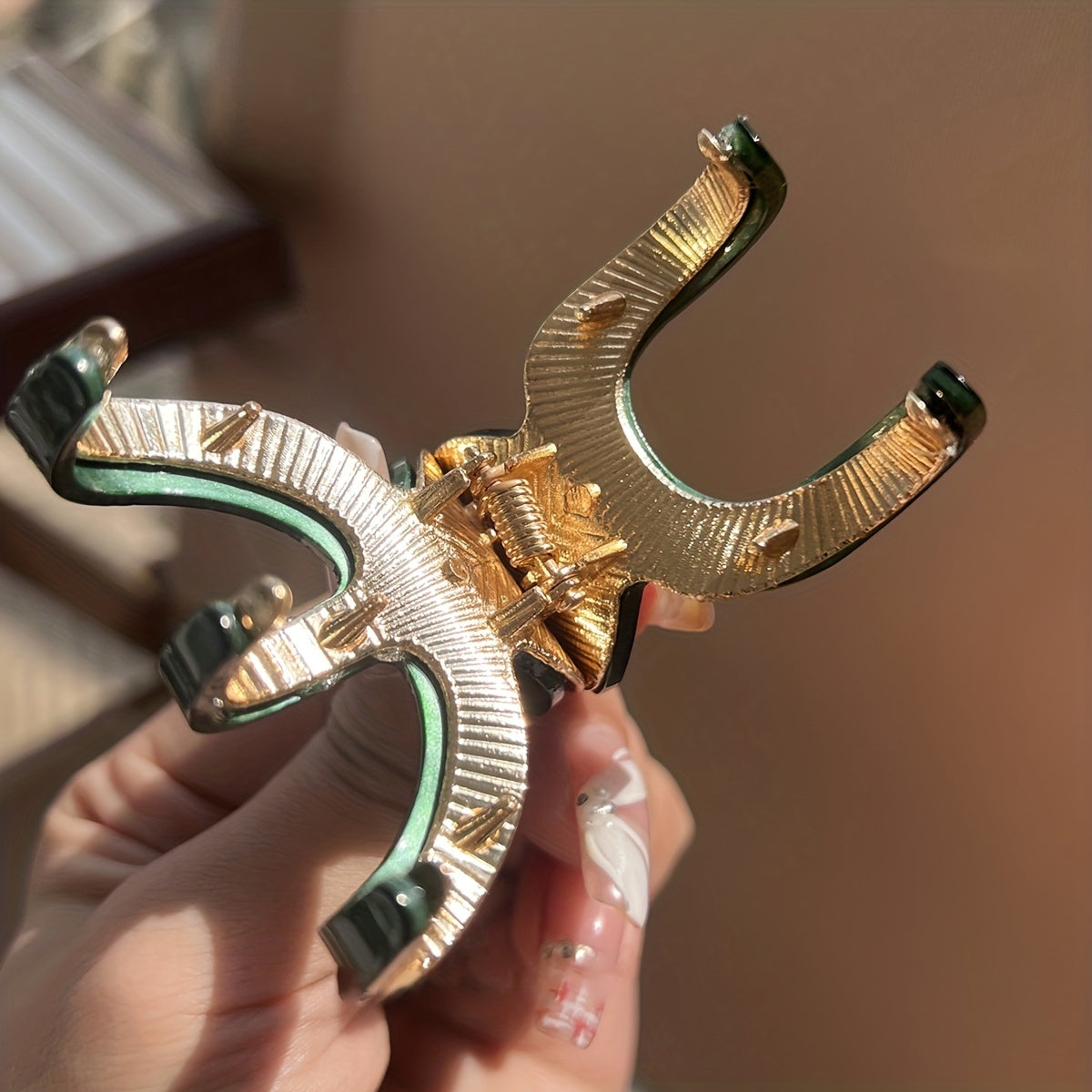 Acetate Hair Claw Alloy Shark Claw Back Head Clip Women's Hair Accessories