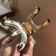 Acetate Hair Claw Alloy Shark Claw Back Head Clip Women's Hair Accessories