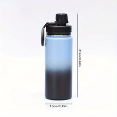 600ml Stainless Steel Vacuum Water Cup Gradient Double Layer Bottle