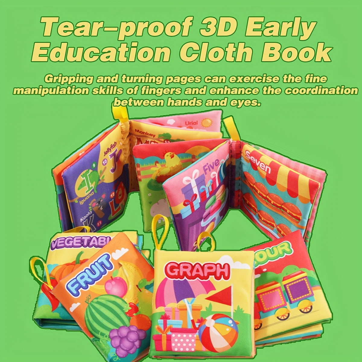 Youngsters Cloth Book Set - Interactive Toy for Birthday