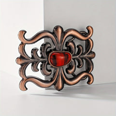 Geometric Hollow Out Belt Buckle Vintage Retro Cowboy Cowgirl Boho Style