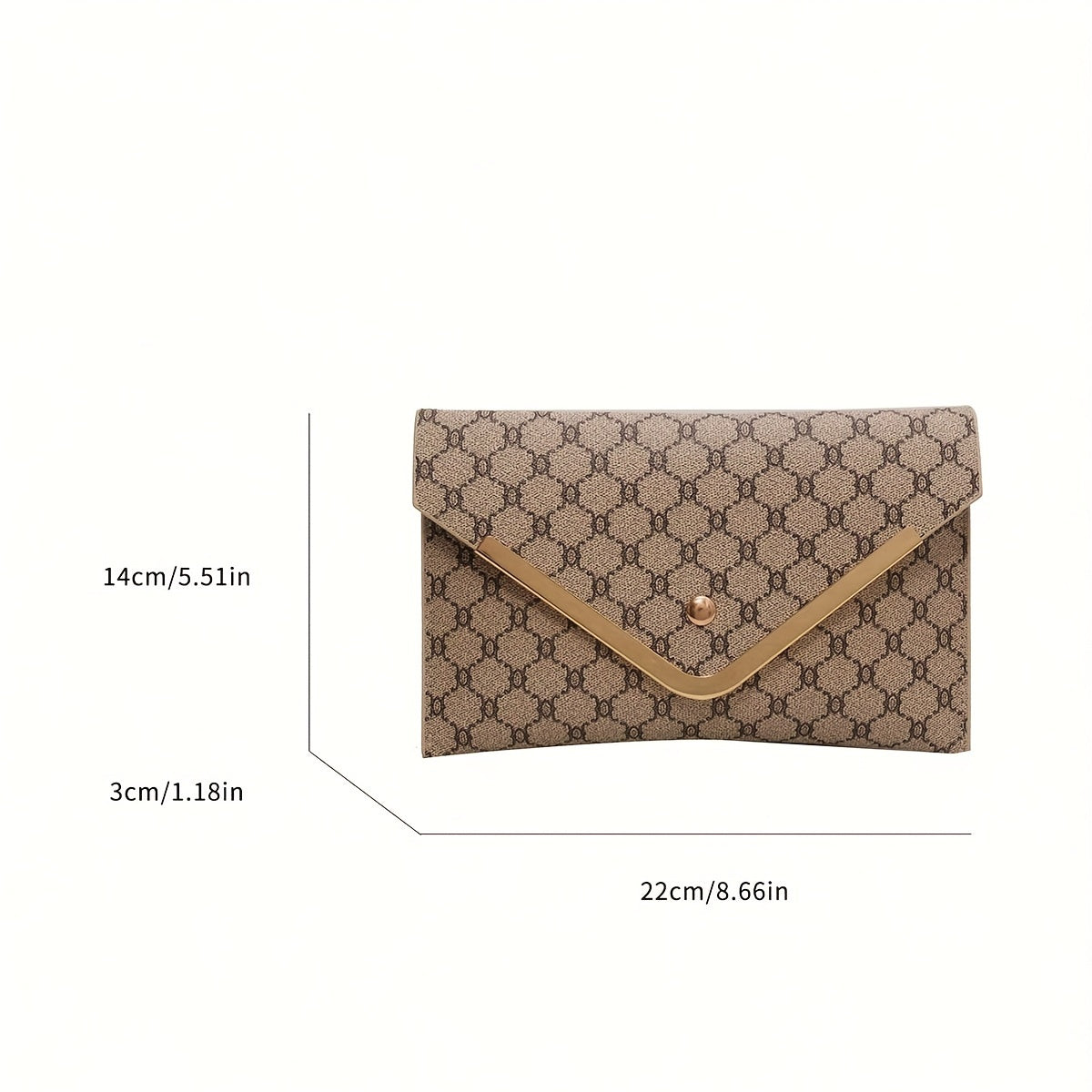 Vintage Envelop Wallet Textured Coin Purse