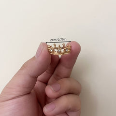 Dollhouse Crown Set with Crystal Diamonds - Halloween Decor