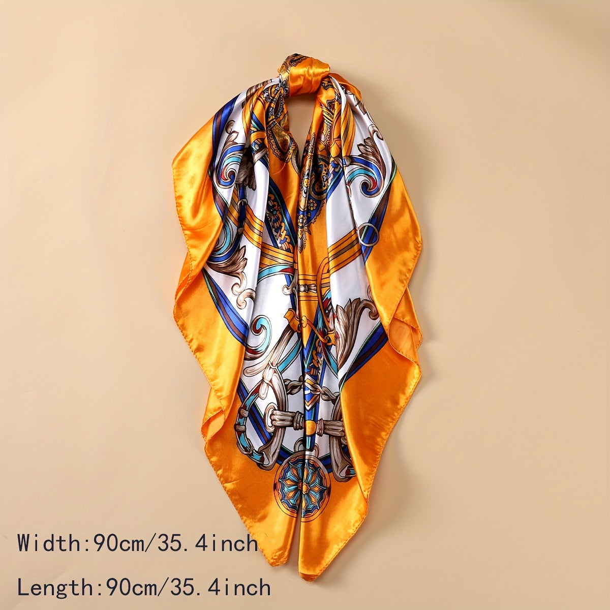 Paisley Print Bandana Square Scarf Large Shawl Women Head Wrap