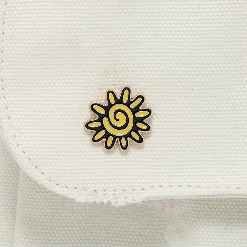 Small Sun Metal Badge Enamel Pin