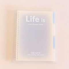 Fantasy Clear Transparent Journal Notebook Loose Leaf