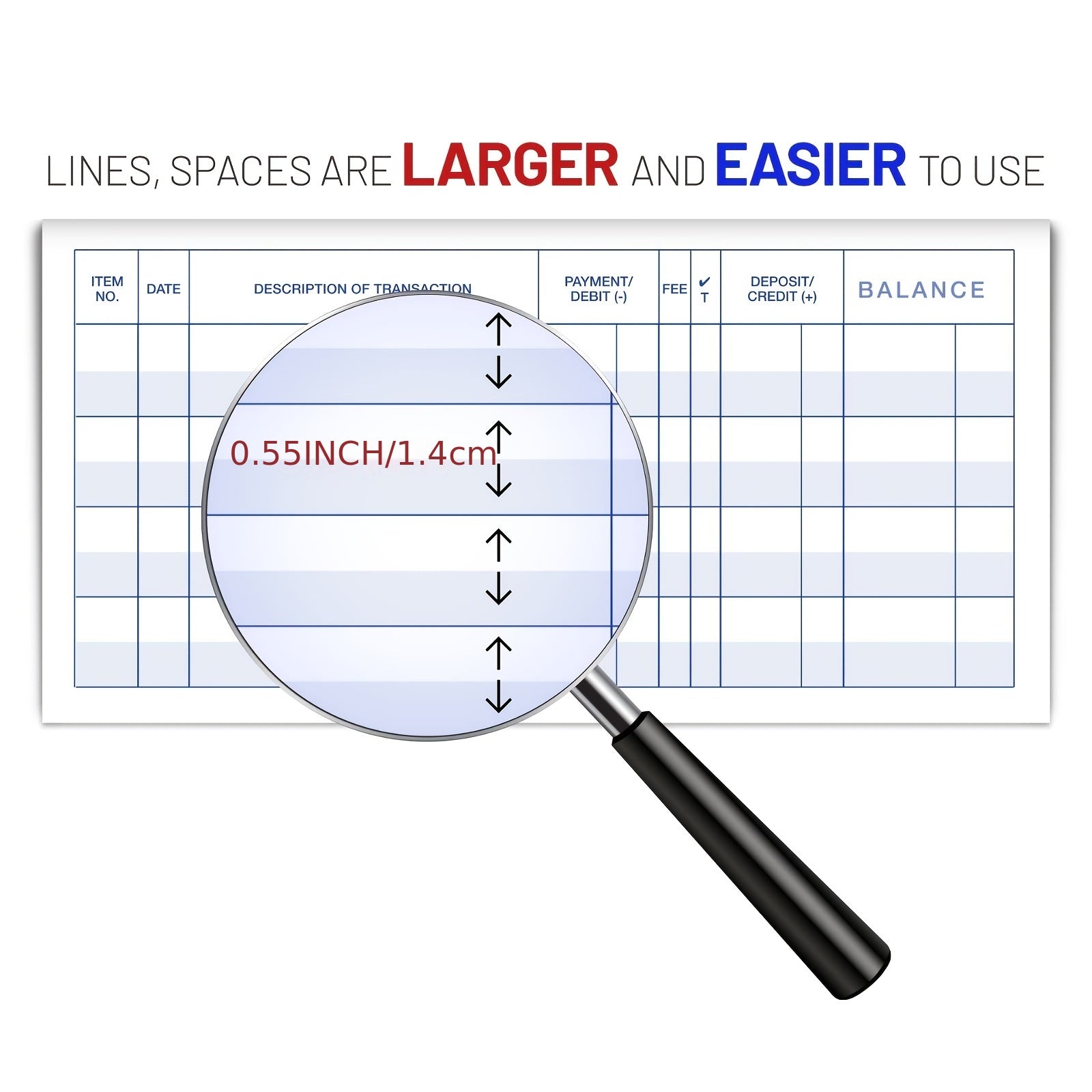 10pcs Check Registers Deposit Credit Bank Account Balance Ledger Easy