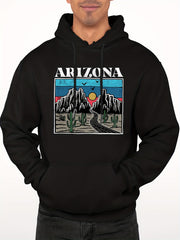 'Arizona' Print Hoodie Men's Casual Pullover Hooded Sweatshirt