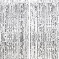 2 Pack Tassel Rain Curtain Rose Golden Party Decoration