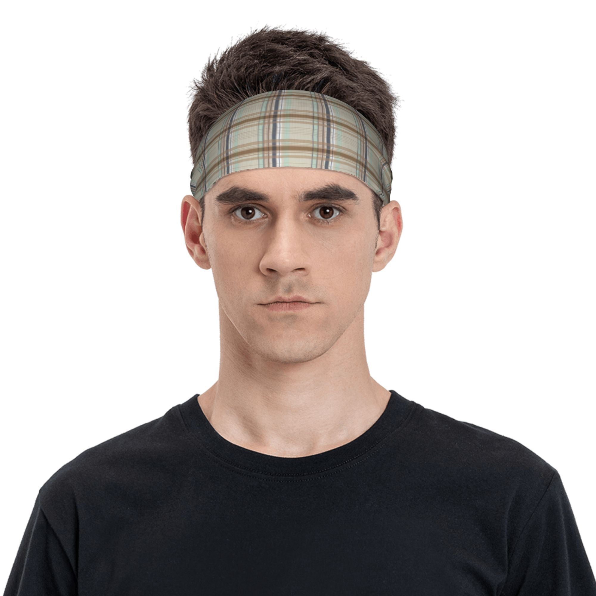 Signature Check Plaid Headband for Sport & Casual Outfits