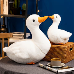 Soft Yellow Duck Plush Toy with Orange Beak - Adorable Home Decor Gift