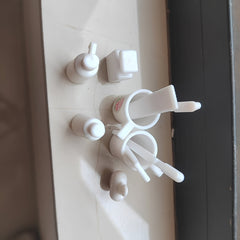 10pcs Toy House Toiletries Set, No Electricity Needed