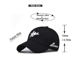 Embroidered Baseball Cap Snapback Hat Hip Hop Visor