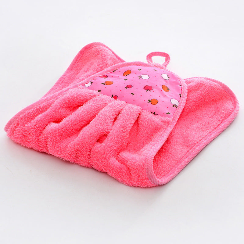 Coral Velvet Hand Towel Absorbent Household Cleaning Supplies