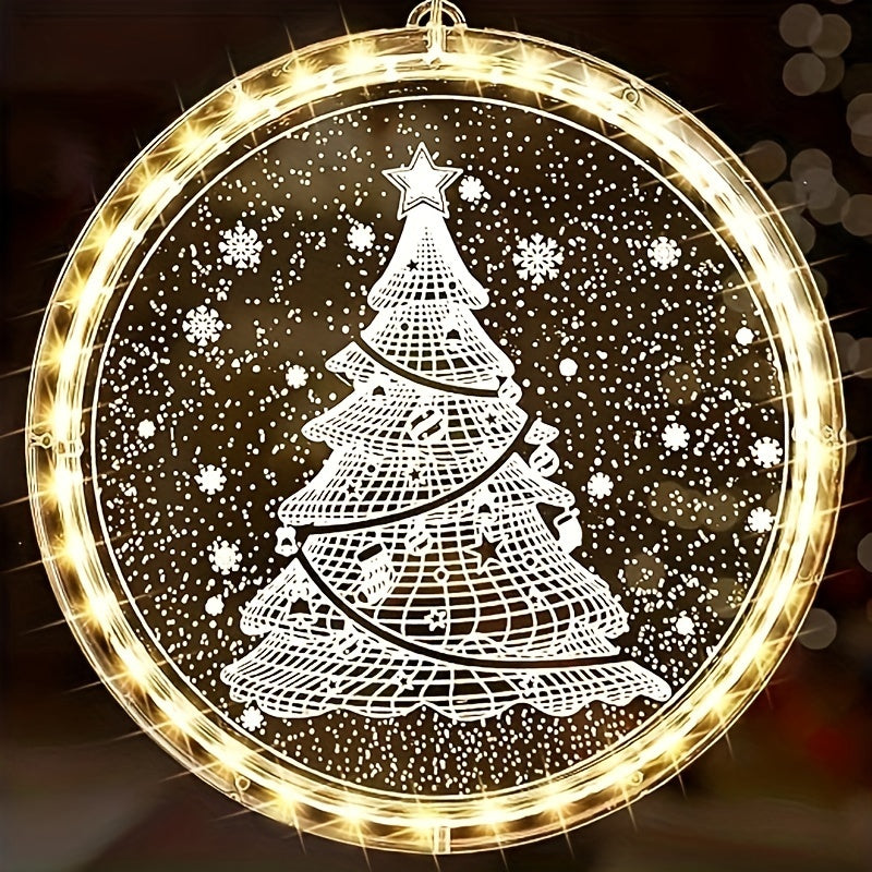 Christmas Window Light Decoration 3D Light Operated