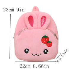 3D Plush Baby Cartoon Backpack for Boys and Girls