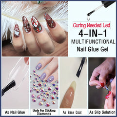 Gel Polish 10 16 Cm 1 Nail Glue And Base Gel For Acrylic Nails 1PCS 15ML