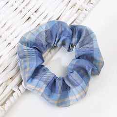 Plaid Hair Tie Large Scrunchie Ponytail Hair Rope Accessories