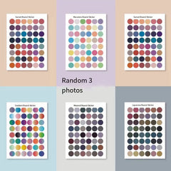 Morandi Round Dot Stickers Self adhesive Journal Diary Decoration