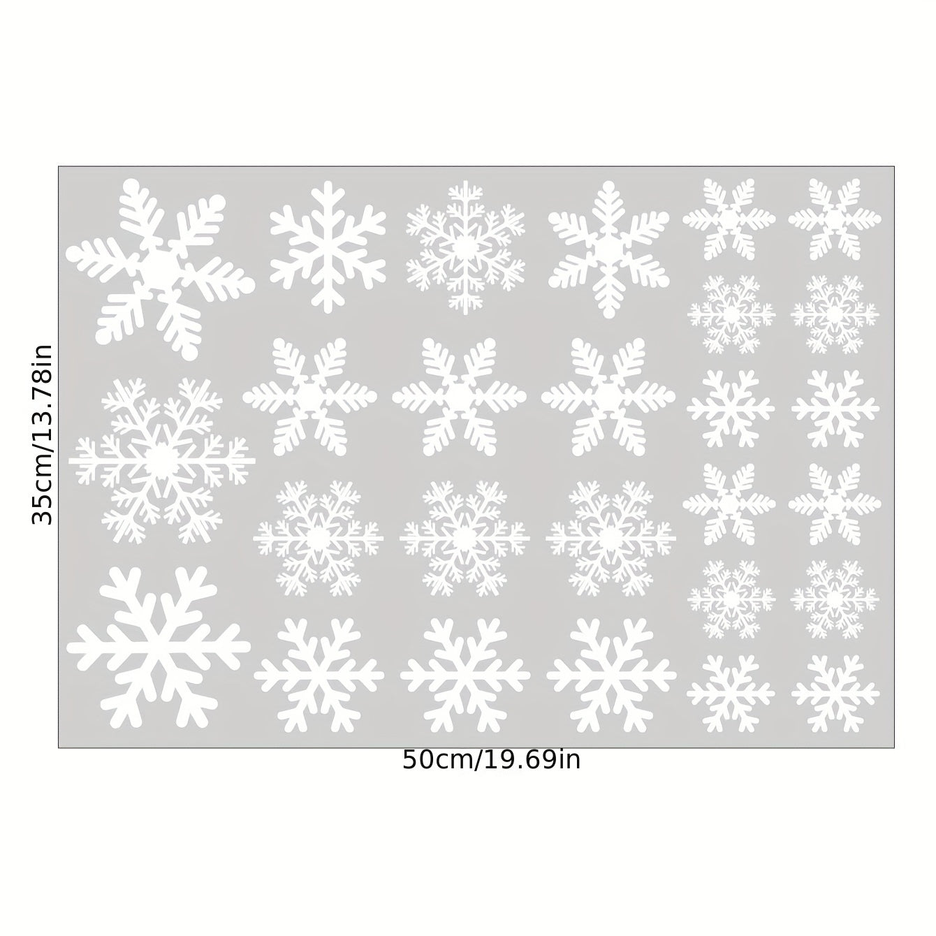 Christmas Snowflake Window Sticker Removable Waterproof Vinyl Wall Decor